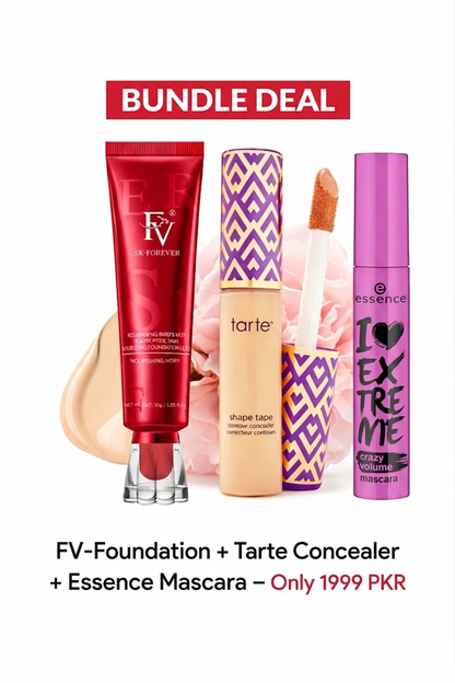 FV-Forever Foundation + Tarte Conceler + Essence Mascara Bundle- Only 1999 PKR