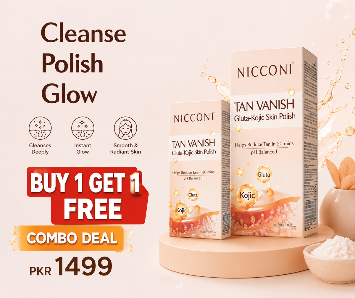Buy 1 Get 1 free Niconi Tan Vanish Gluta Kojic Skin Polish 180g