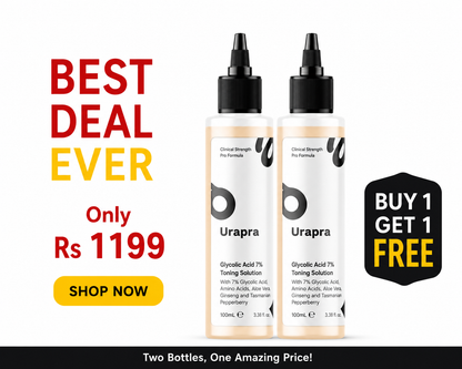 Buy 1 Get 1 Free Urapra Glycolic Acid 7% Toning Solution