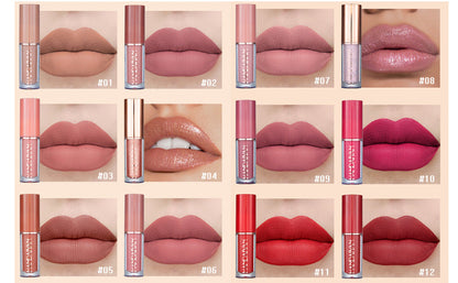 Handaiyan 12 PC Matte Lip Gloss Set